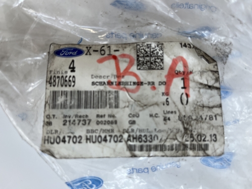 Ford Transit MK6,MK7 Hátsó ajtó zsanér 180 fokos bal alsó (2000-2014)